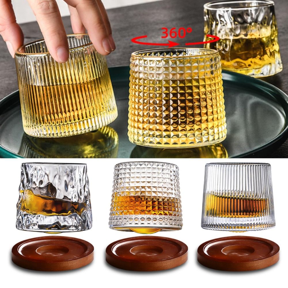 Wine Beer And Liquor - Kieliszki do whisky Obrotowy kieliszek do