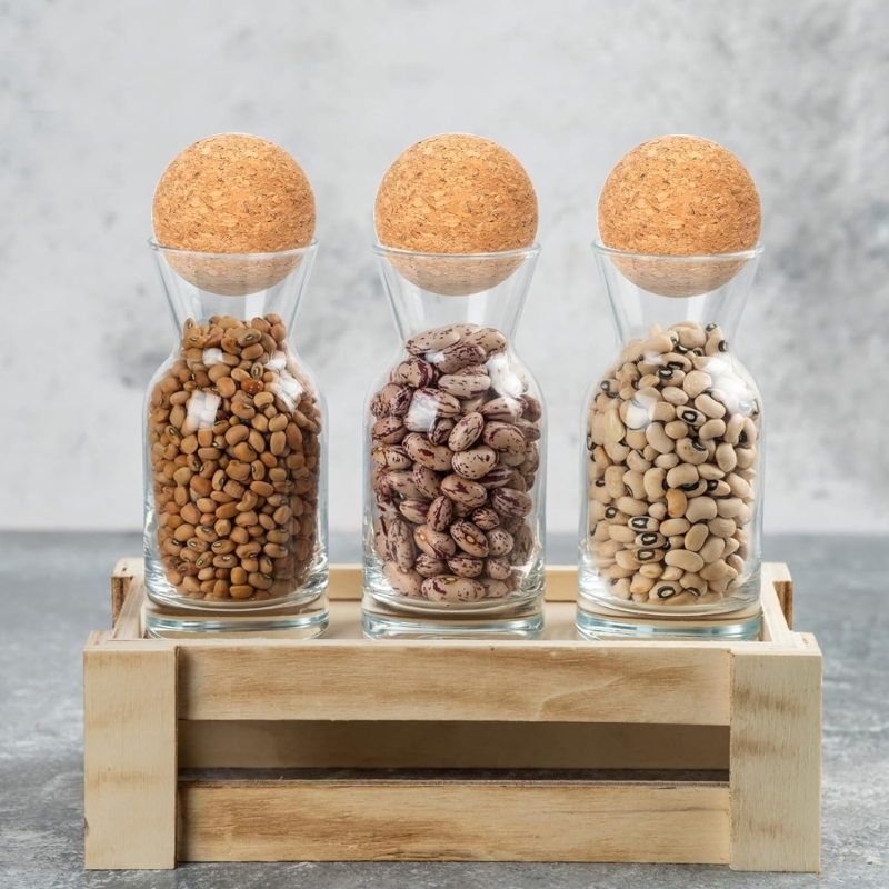 Bottle Stopper Set - Zestaw 2 2,4-calowych drewnianych korkowych korków
