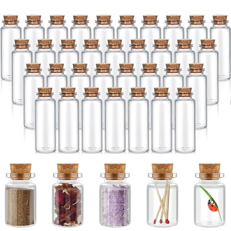 Bottle Stopper Set - 10 sztuk małe szklane butelki z