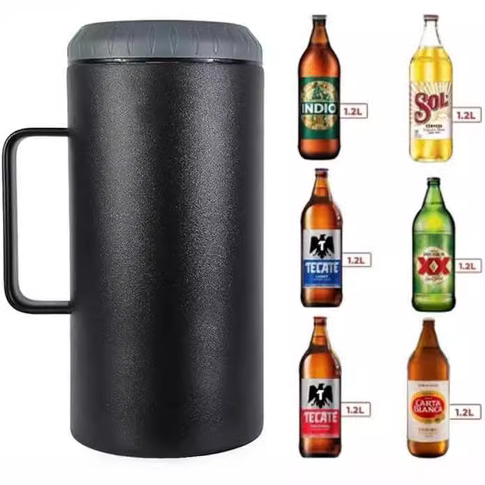 Wine Beer Red - Niestandardowe 40 uncji Dwuwarstwowe wiaderko na