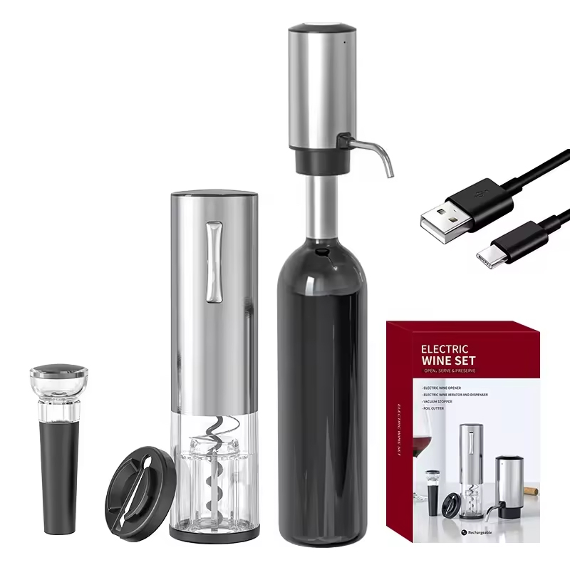 2024 Nowy projekt 4 w 1 Elektr – Bottle Stopper Set recenzja i cena