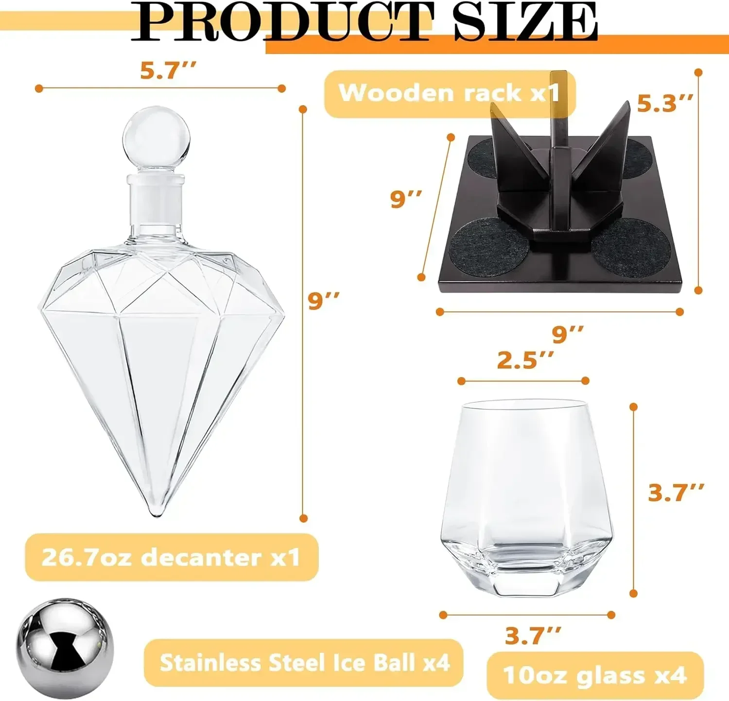 Zestaw dekanterów do whisky Di – Whiskey Stone Set recenzja i cena