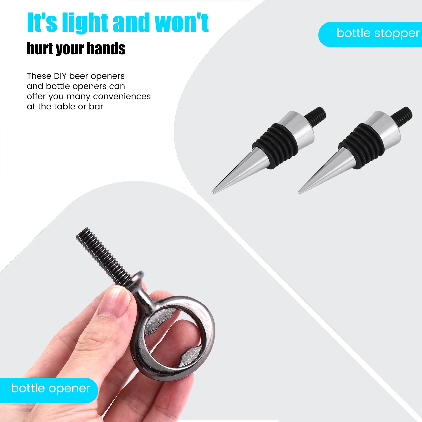 A74E-Zatyczka do wina, otwiera – Bottle Stopper Set recenzja i cena