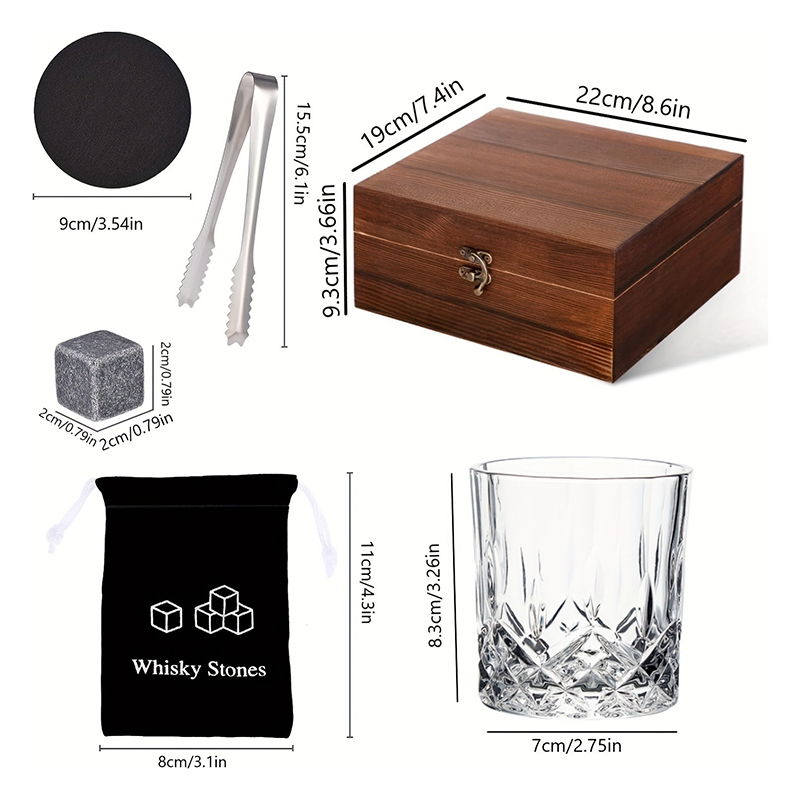 Zestaw kamieni do whisky, 8 ka – Whiskey Stone Set recenzja i cena