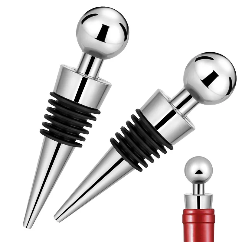 2 szt./zestaw Srebrne korki do – Bottle Stopper Set recenzja i cena